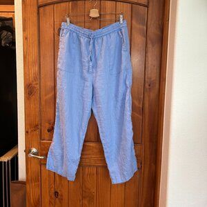 Linen drawstring pants